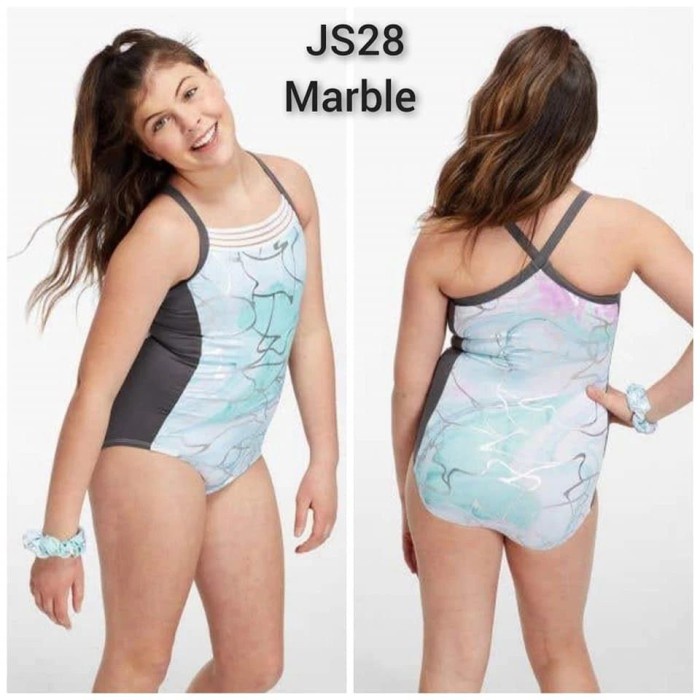 Terbaru Swimsuit Renang Leotard Gymnastic Baju Senam Balet Justice Promo Terlaris