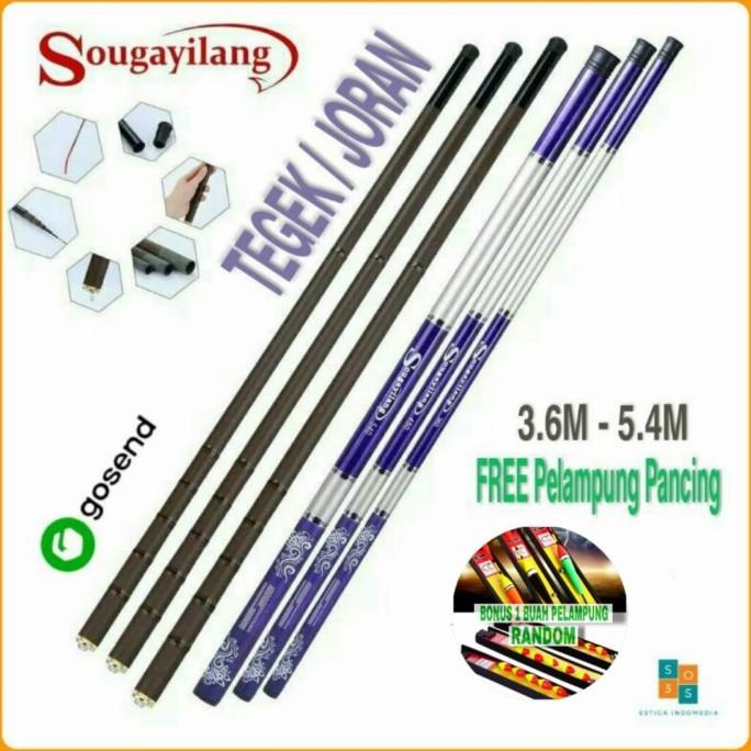 Tegek Joran Merk Sougayilang Fishing Rod Ringan Berkualitas