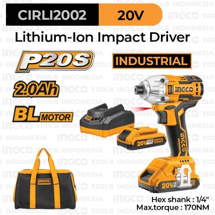 Buruan beli] Mesin Cordless Impact Driver Brushless/ Brushless Impact Driver INGCO