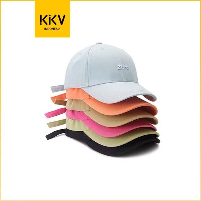 Kkv Ohgo Topi Baseball Pria Wanita Dewasa Warna Pastel Bordir Tulisan