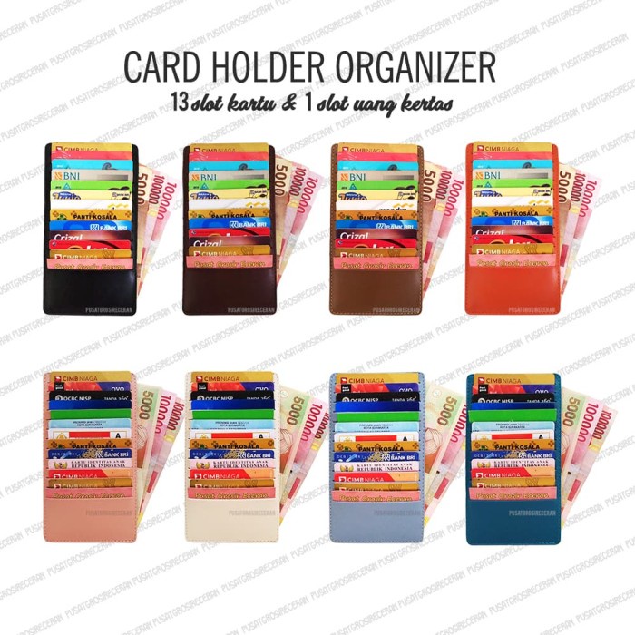 

```````] Card Holder Organizer 13 slot kartu 1 slot uang kertas Dompet Kartu