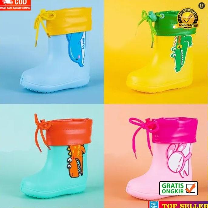 TERBAIK SEPATU BOOTS ANAK PEREMPUAN SAFETY SHOES BOOT ANTI AIR HUJAN