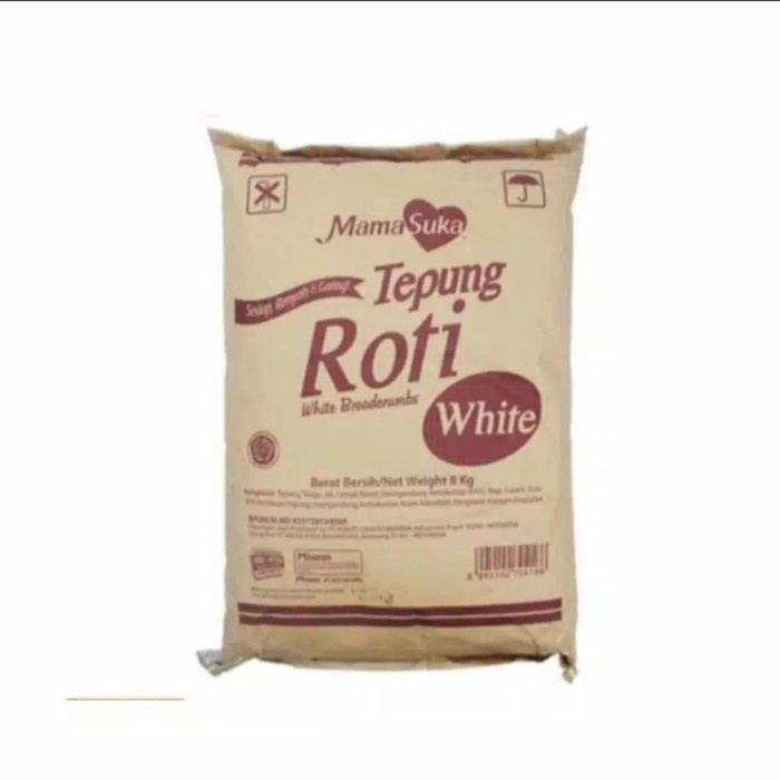 

Baru!! Tepung Roti White bread Crumb Mama Suka 8 kilo only
