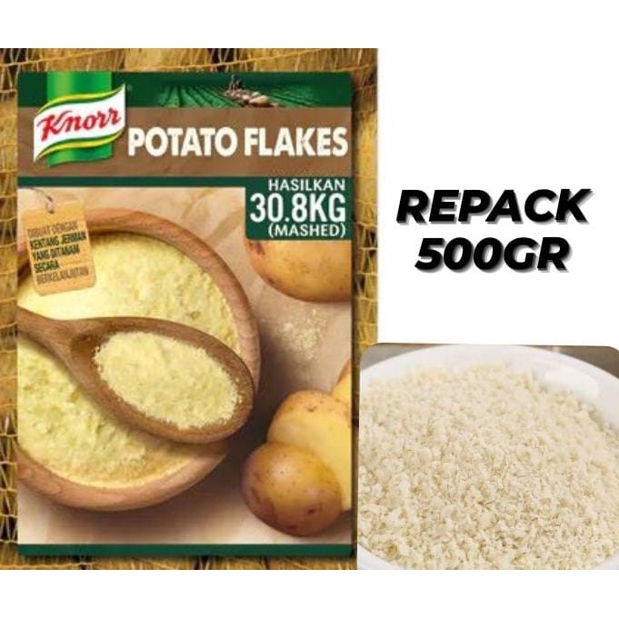

New!! KNORR MASHED POTATO FLAKE KEMASAN ECER 500GR,TEPUNG KENTANG SIMPLE