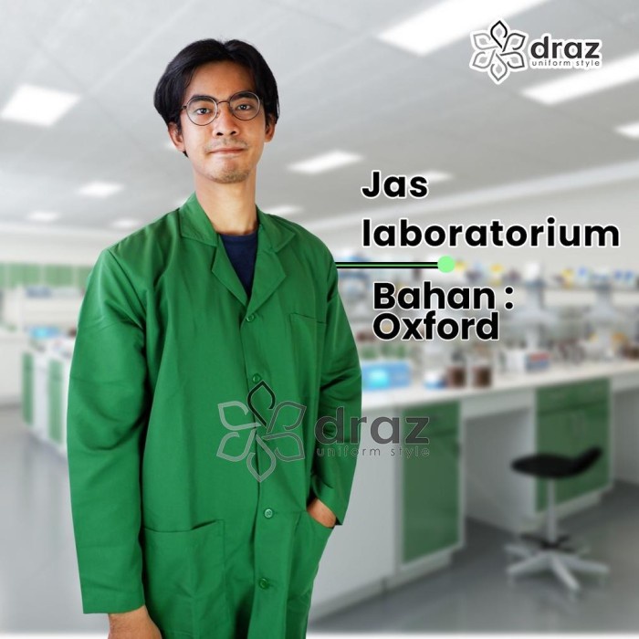 Terbaru Jas Lab/Baju Laboratorium Hijau Fuji/Baju Lab Lengan Panjang Promo Terlaris