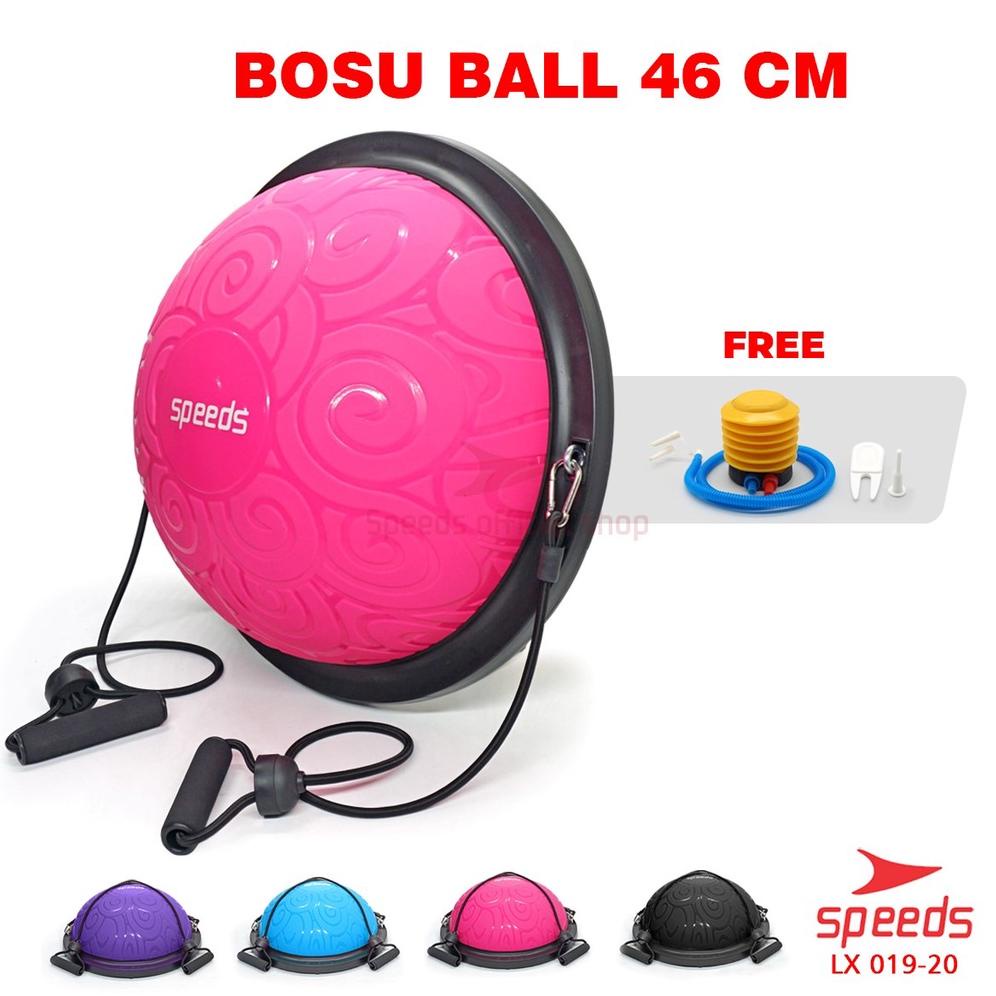 SPEEDS Bosu Ball Balance Pad Olahraga Rumah Gymball Fitness Olahraga 019-20