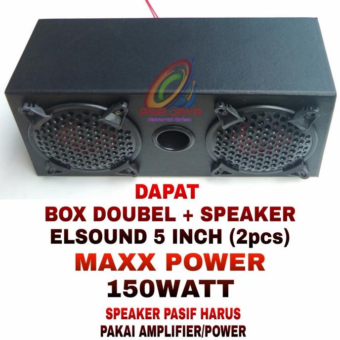 Paket Combo Elsound 5 inch & Box 5 Double