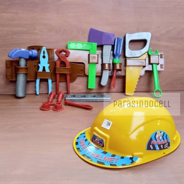 Mainan Alat Pertukangan Perkakas Mainan Set anak laki laki