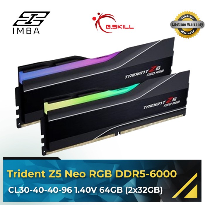 G.Skill Trident Z5 Neo RGB 64GB (2x32GB) DDR5 6000MHz [RAM]