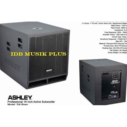 SubWoofer Aktif 18 Inch Ashley Sa18Neo Sa18 Neo Original