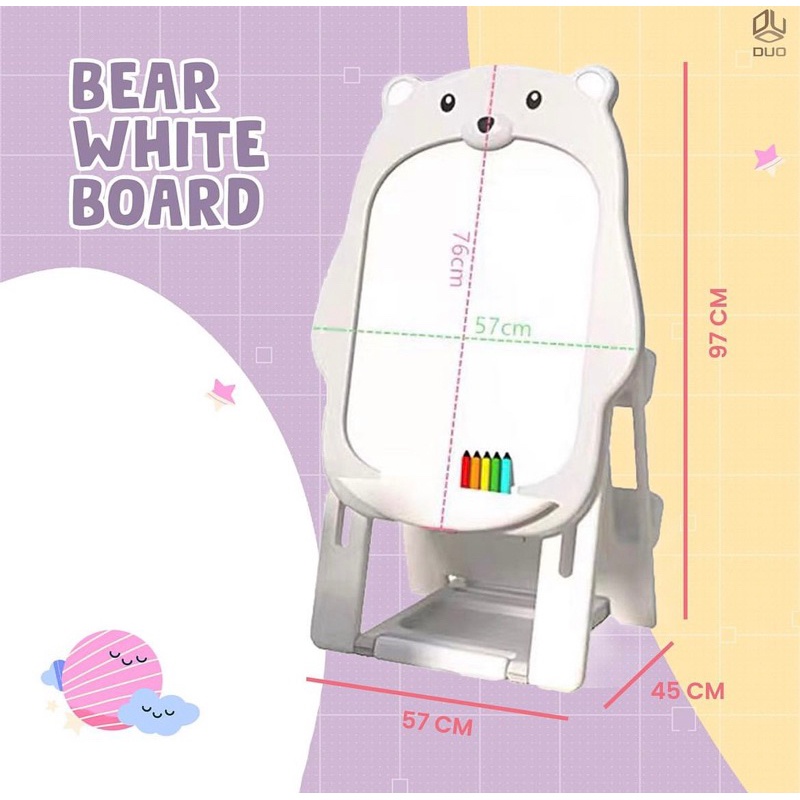 

Duo Bear White Board And Ra/Papan Tulis Untuk Anak
