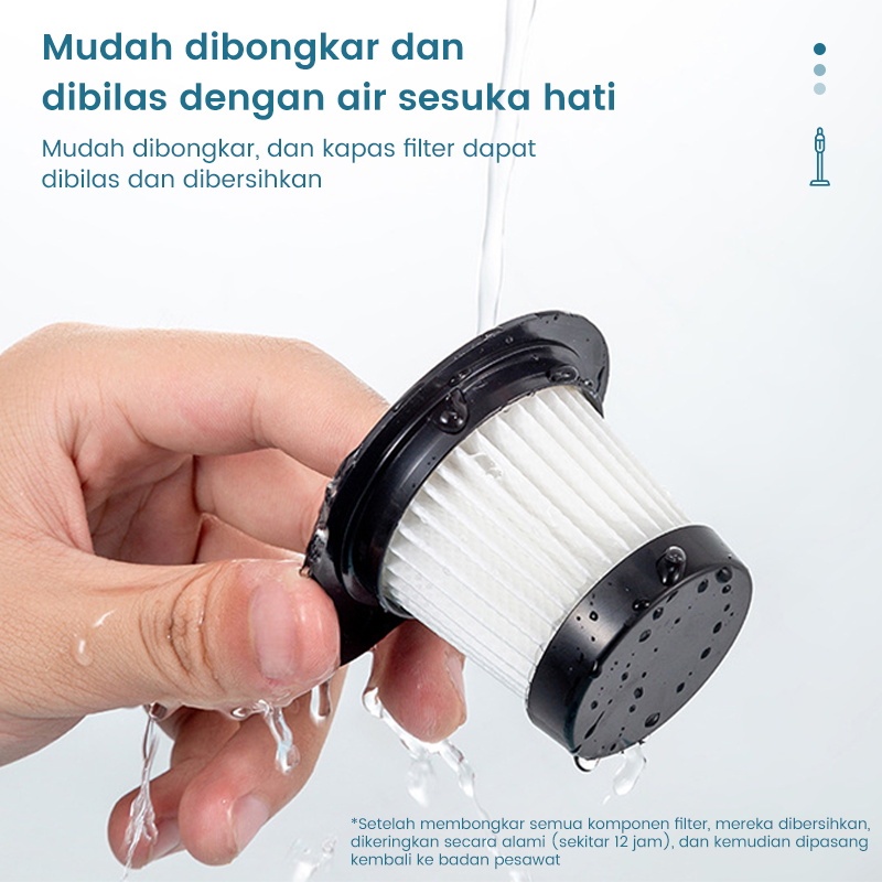 Weyon Vacum Cleaner Portable 3 In 1 Ghapusan Tungau Gisian Tanpa Kabel Vacum Cleaner Kasur Yedot