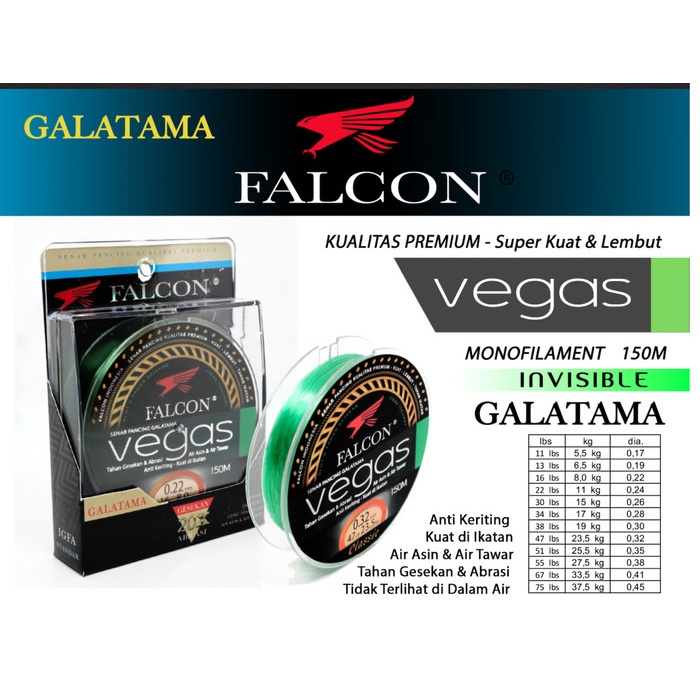 SENAR PANCING FALCON VEGAS 150 METER