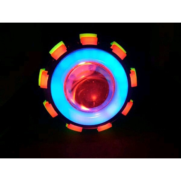 Projie Led 3 Ring Lampu Depan Motor - Lampu Utama Motor - Lampu Projie Led - Projie Ubur Ubur 3.5 In