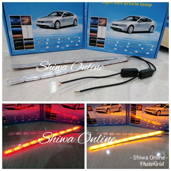 Lampu DRL Sein Running Led - Lampu Mobil DRL Daytime Running Light 60 cm