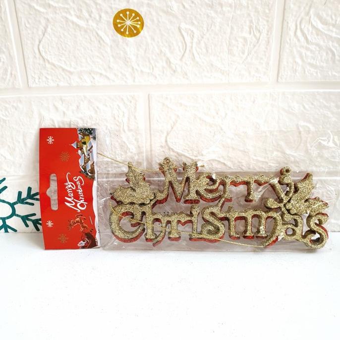 

Gantungan Tulisan Merry Christmas Isi 2 Dekorasi Parcel Pohon Natal - Ab 7112 Isi 2 Stok Terbatas