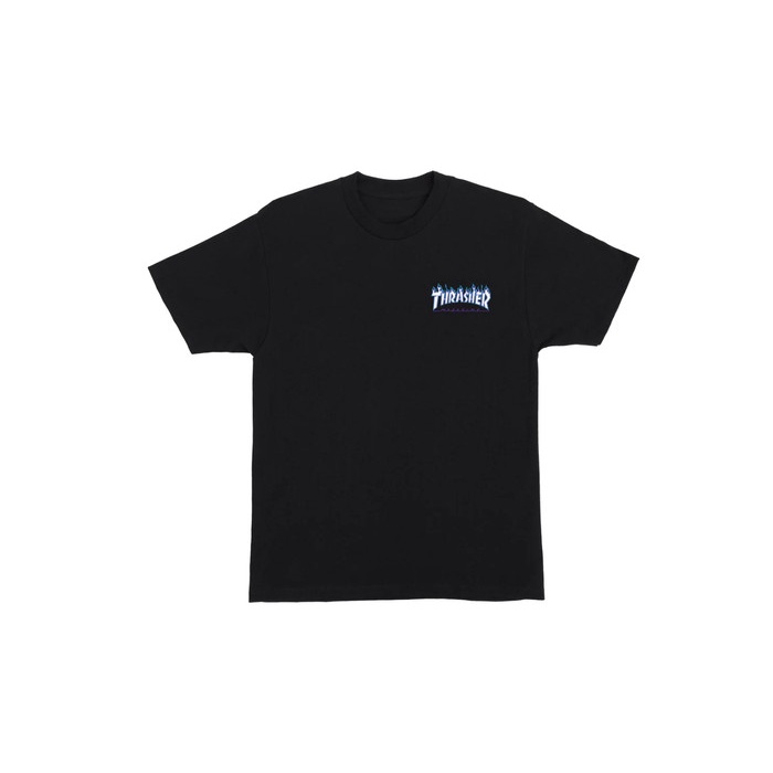 Tshirt Santa Cruz Thrasher Flame Dot Black / Santa Cruz Original Kualitas Premium