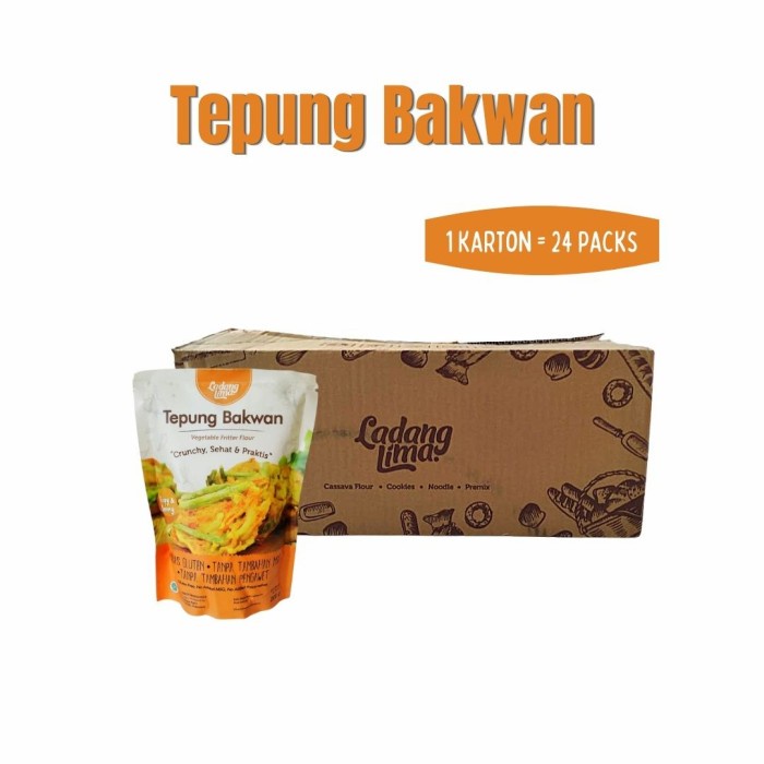 

Bettifer Tepung Bakwan Ladang Lima 1 Karton