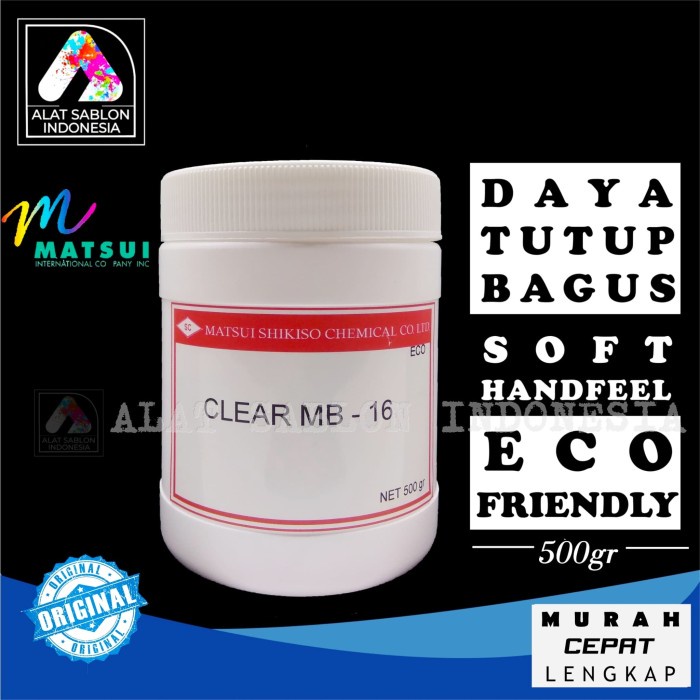 

For Sale Tinta Sablon Rubber Matsui Clear Mb 500Gr Original