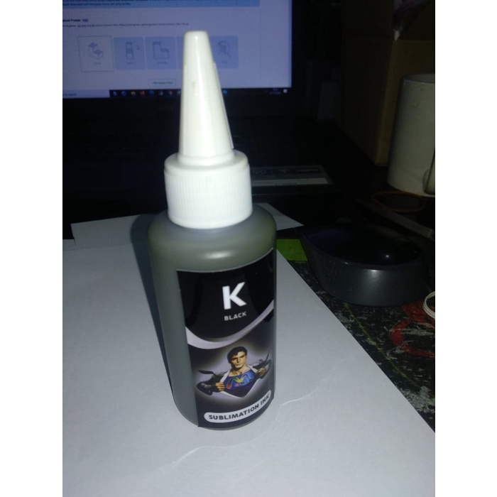 

New Tinta Hitam Black Sublim Sublimasi Kualitas Super Sublimation Ink Bebas Ongkir