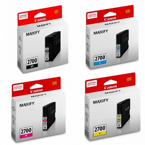 

✨Sale Canon Pgi-2700 Black Pgi-2700 Colour Original 1Set 4 Pcs Limited