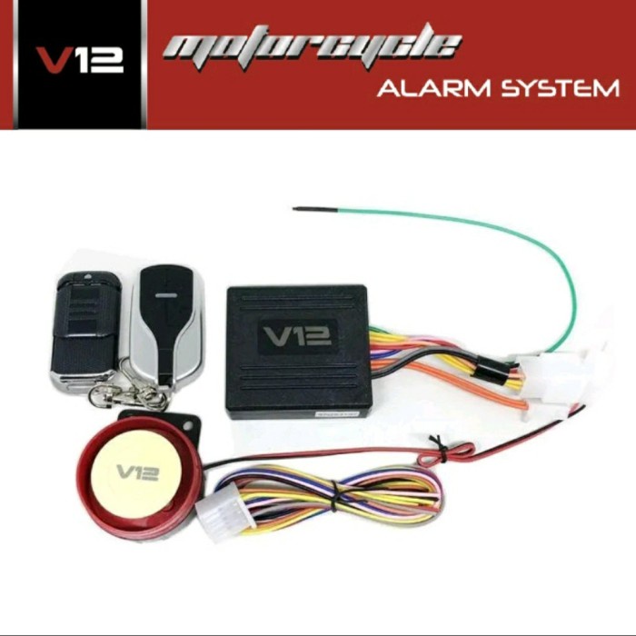 Alarm Motor System V12 / Alarm Remote Motor / Alarm Kunci Motor V12