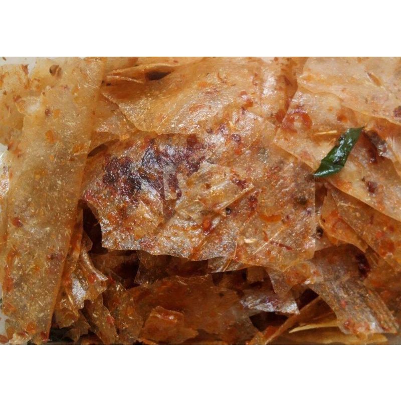 

Keripik Kaca Setengah Kilo Rasa Pedas Cabe Merah / Keripca
