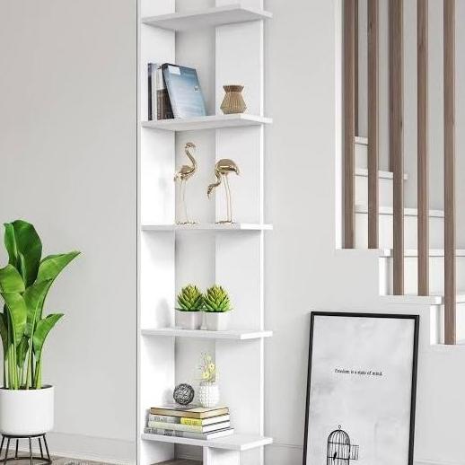 Rak Sudut Ruang Tamu/Rak Buku Dinding Sudut/Rak Bunga Fetricyastore