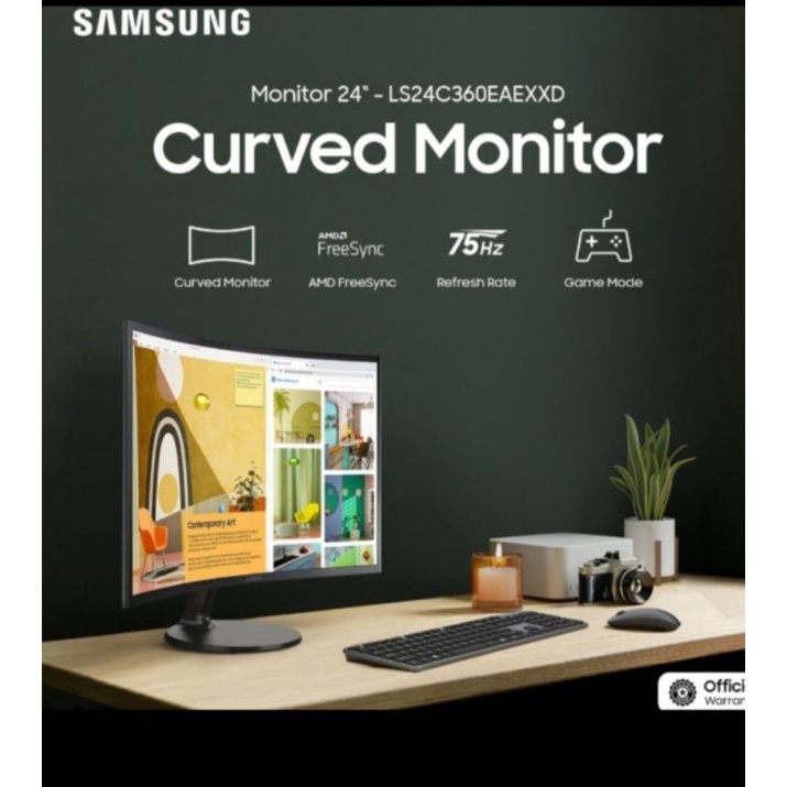 LED 24 INCI CURVE SAMSUNG 75 HZ