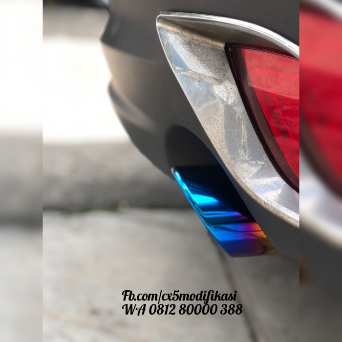 PREMIUM MUFFLER TIP BLUE @CX5MODIFIKASI ORIGINAL TERBARU