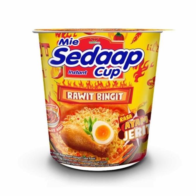 

Mie Sedap Cup Rawit Bingit Rasa Ayam Jerit