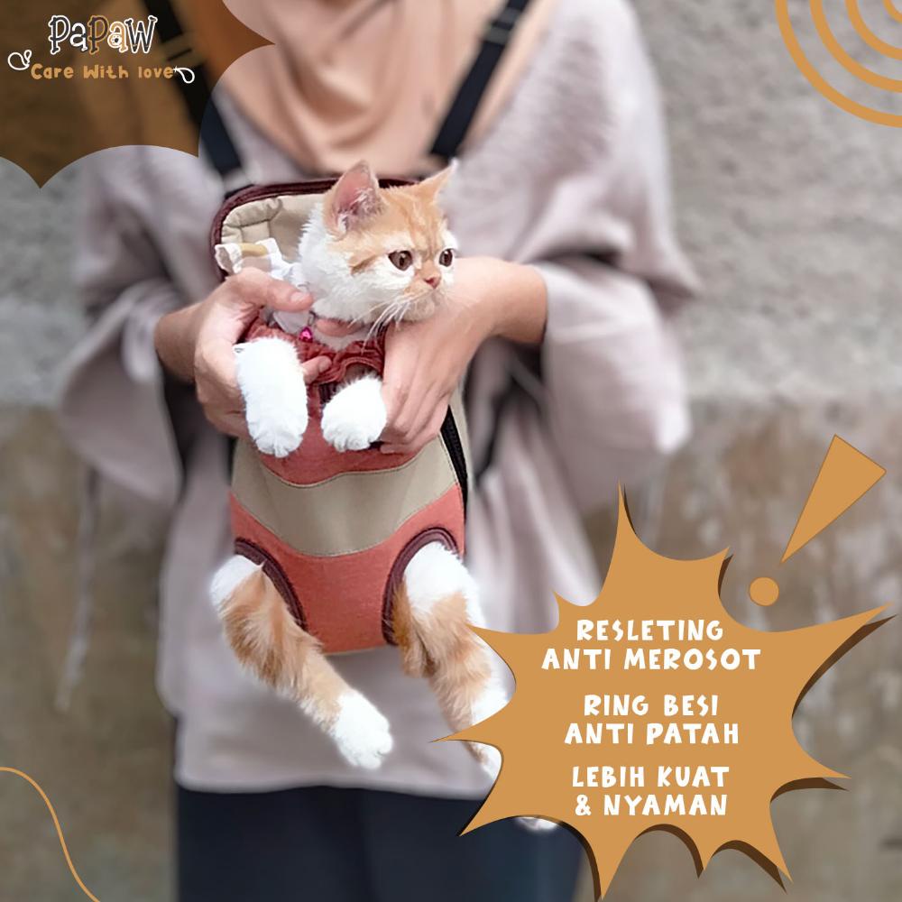 Kualitas No 1 Gendongan Kucing Depan Belakang Tas Gendong Anjing Kitten Lucu Kecil Besar Hewan Jumbo