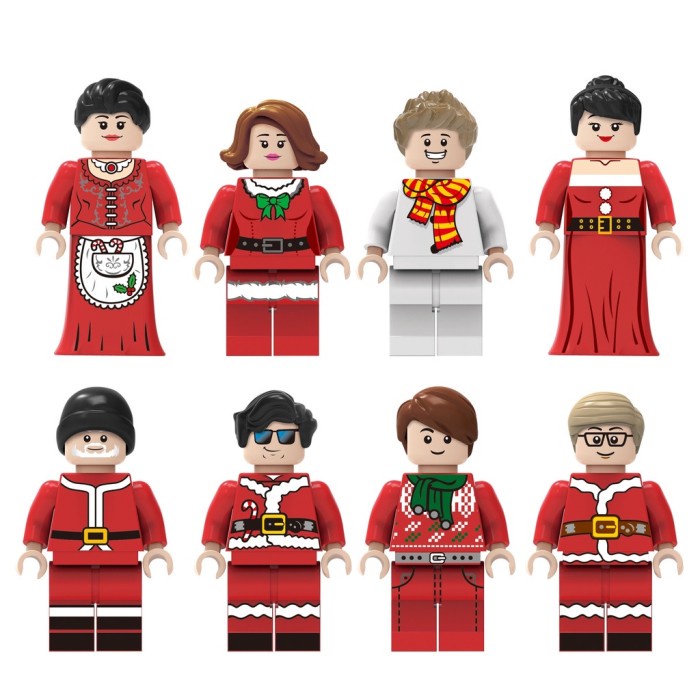 

8pcs / set Mainan Balok Bangunan Lego Minifigures Untuk Hadiah Natal Limited Stock