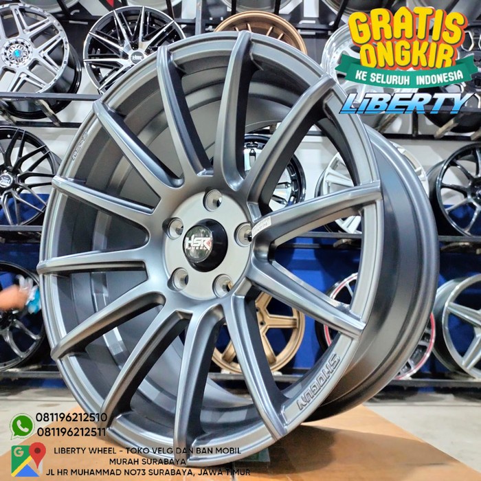 Velg Mobil Hrv, Xpander, Accord, Camry, Ring 17 Hsr Wheel Shinjuku Star