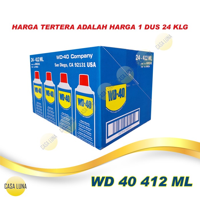 WD-40 / WD 40 / WD40 LUBRICANT SPRAY 412 ML DUS 24 BTL