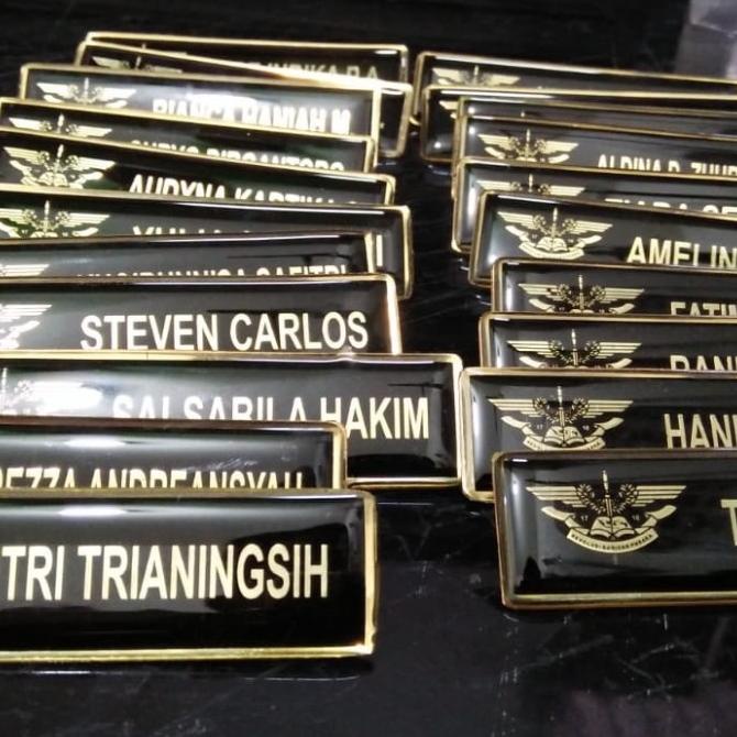 

name tag|nama dada bahan kuningan |peniti-magnet-paku|harga sama