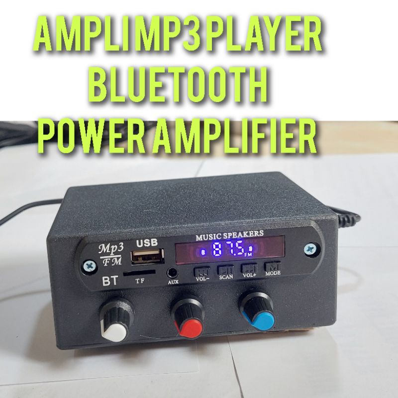 AMPLI MINI BLUETOOTH MP3 PLAYER BLUETOOTH 12V - MINI AMPLIFIER CLASS D + MP3 BLUETOOTH + TONE CONTRO