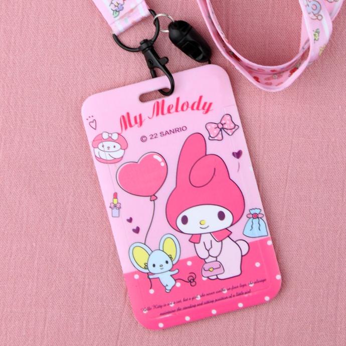 

Nametag Holder Lanyard Karakter Lucu Hello Kitty My Melody Kuromi