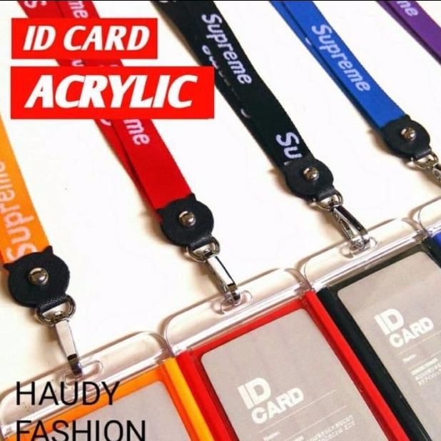 

ID CARD HOLDER Supreme ACRYLIC / GANTUNGAN NAMA Zp