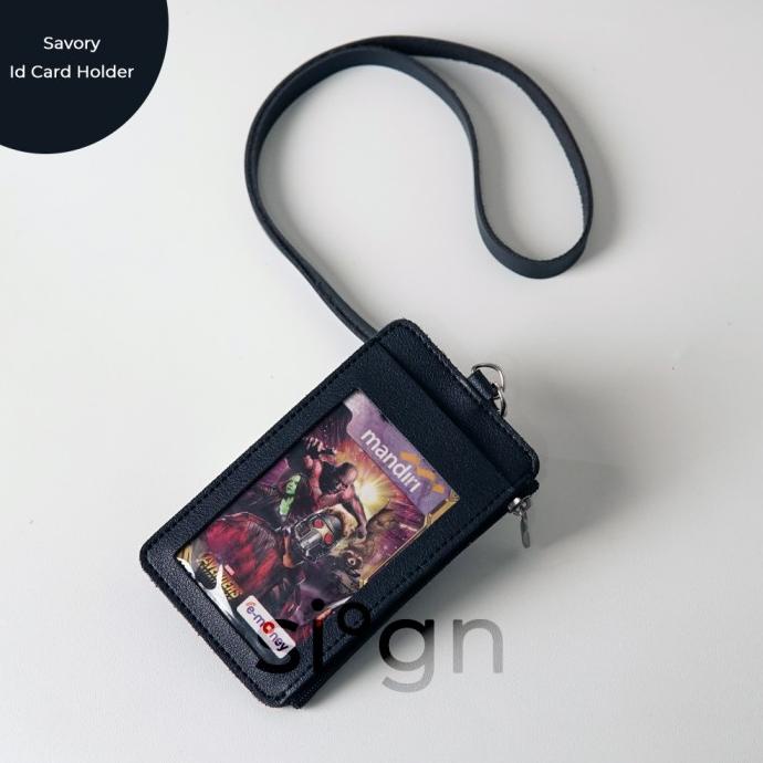 

Sign - Savory Id Card Holder/Lanyard - Hitam