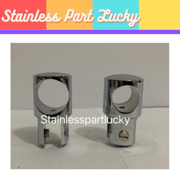 Bracket Kepala Pipa Untuk Kaca 304 Anti Karat