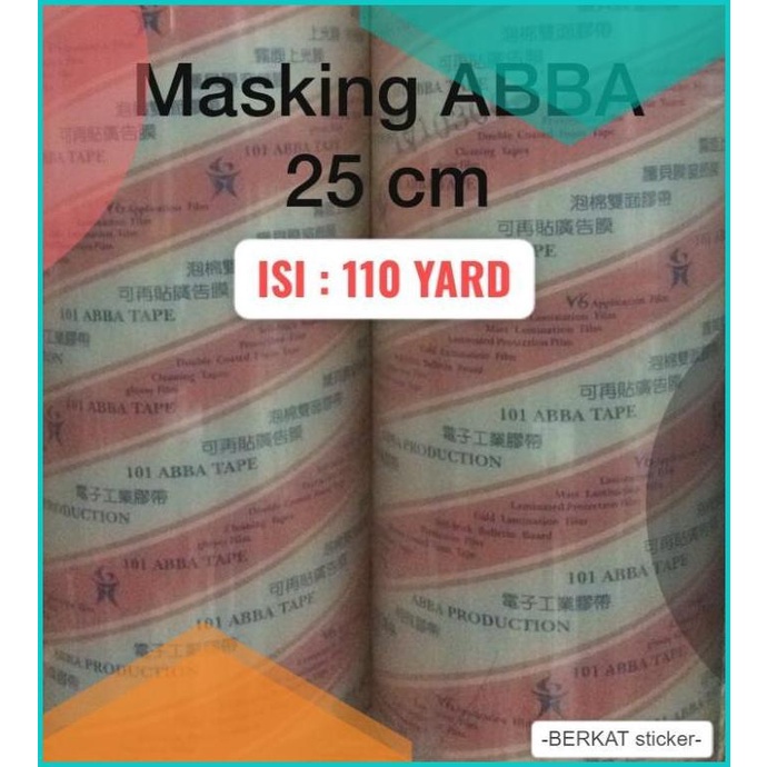 

TRANSFER / MASKING TAPE ABBA 25 cm LAMINASI CUTTING STICKER STIKER 16n