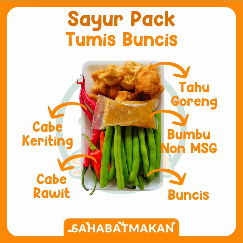 

Paket Tumis Buncis - Sayur Pack / Sayur Prep / Sayur Instant Â€” Sahabat Makan Sayur Jogja