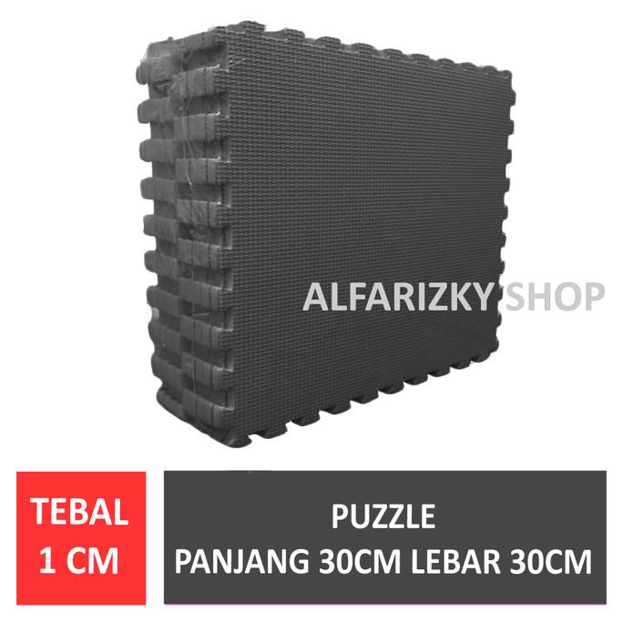 PUZZLE EVAMAT MATRAS TIKAR KARPET 30x30x1 MEREK ECOMAT HITAM