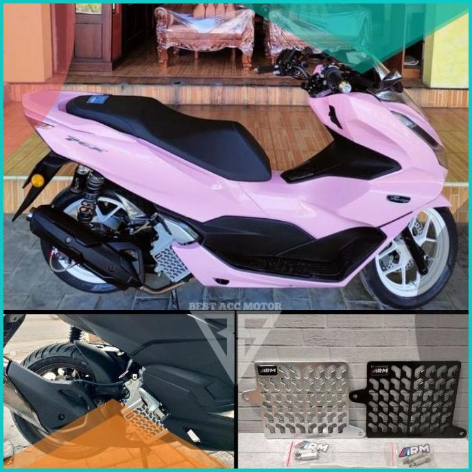 COVER TUTUP RADIATOR ARM AUMINIUM PCX 160 VARIO 160 ADV 160 ABS ABS 16