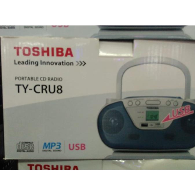 compo mini toshiba ty cru8 radio cd player usb mp3 cru 8