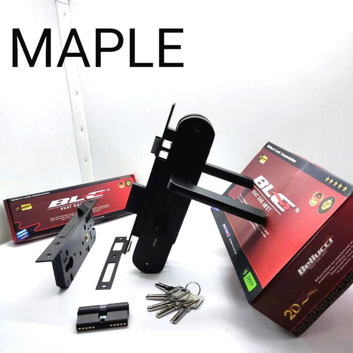 Terbaru Kunci Pintu Besar Bellucci Maple Bl / Kunci Bellucci Hitam Fullset Promo Terlaris