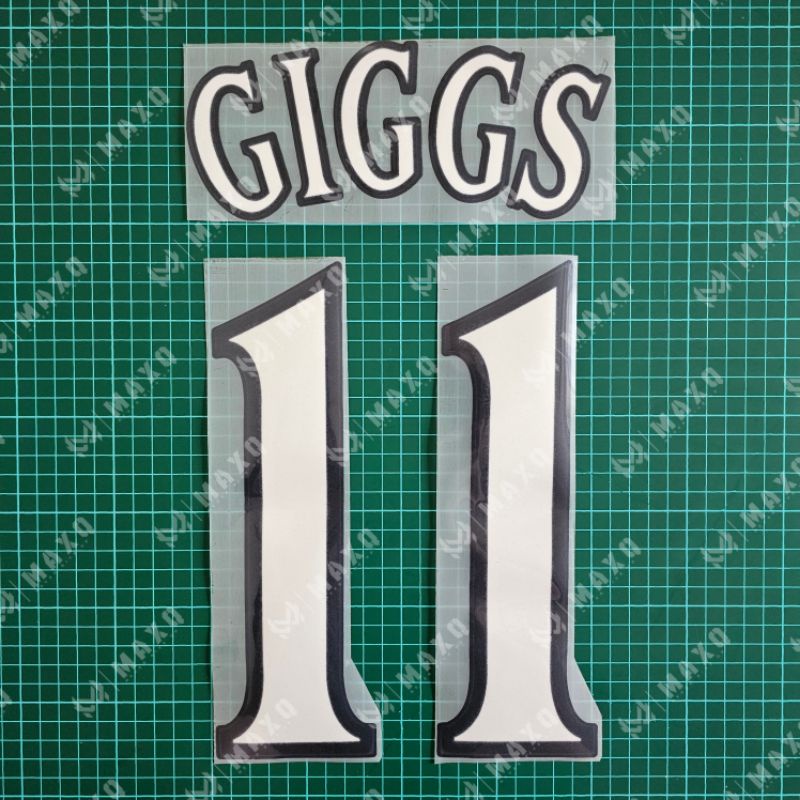 [ NAMESET ] JERSEY MAN UNITED HOME 1999 / 2002 CHAMPIONS GIGGS 11