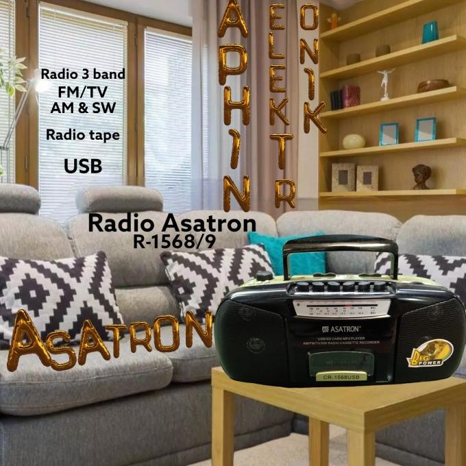 Radio ASATRON CR-1568/9 Radio kaset Radio Jadul Radio pita kaset