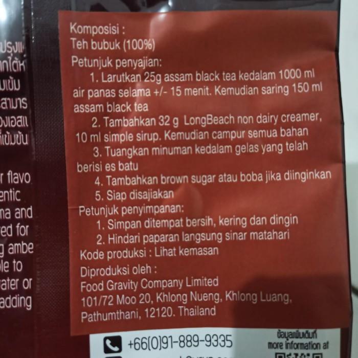 

LongBeach Assam Black Tea Leaves 500 gr Teh Hitam Taiwan Milk Tea Best Seller